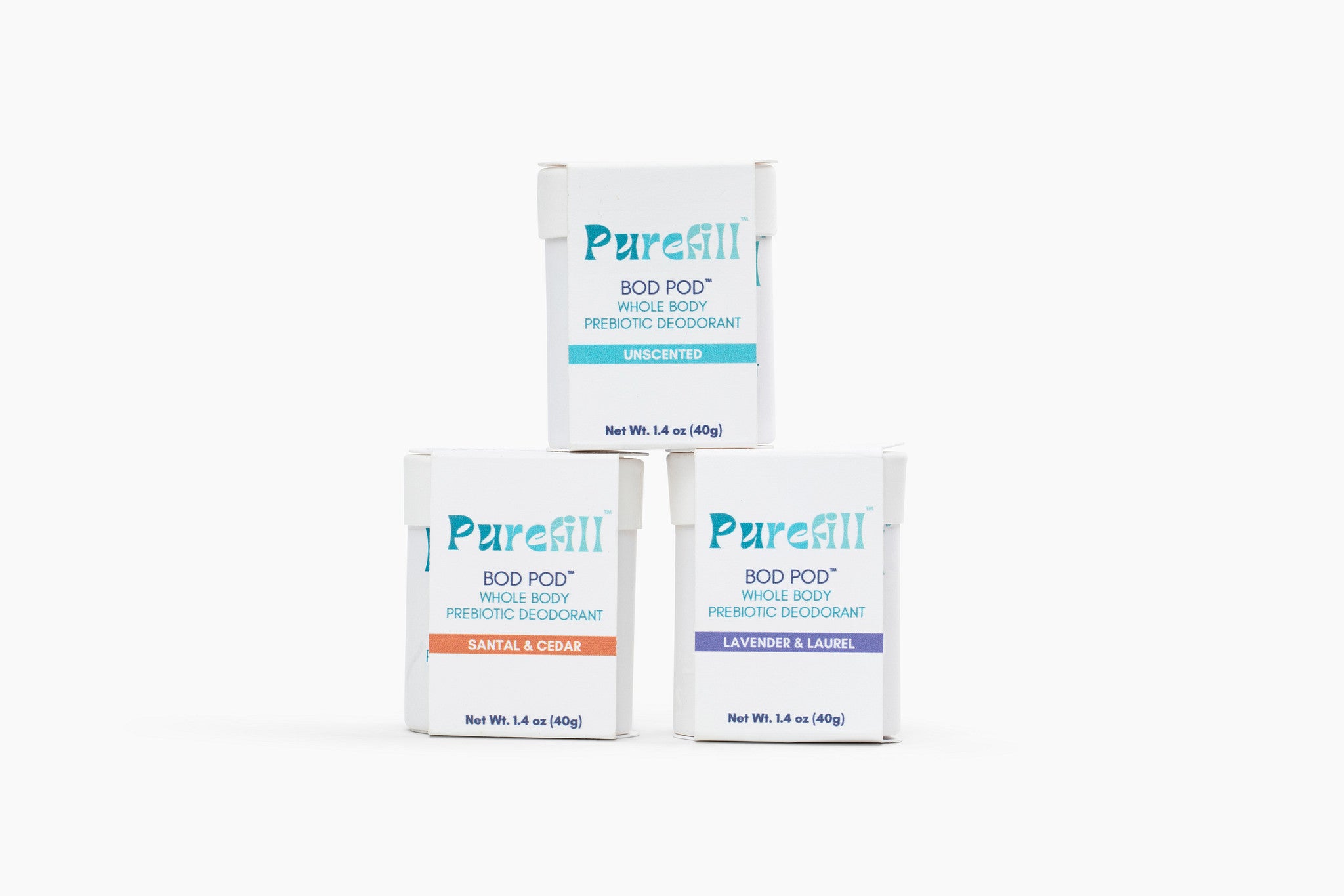 Bod Pods 3-Pack | Plastic-Free Push-Up Deodorant Refills – Purefill